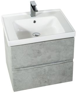 Подвесная тумба под раковину Art&Max Techno 70см бетон лофт натуральный AM-Techno-700-2C-SO-LS935